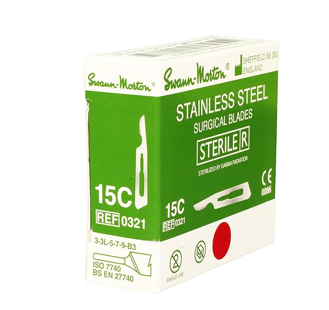 No. 15C Swann-Morton: Surgical Blade 手術刀片 (for professional use only)