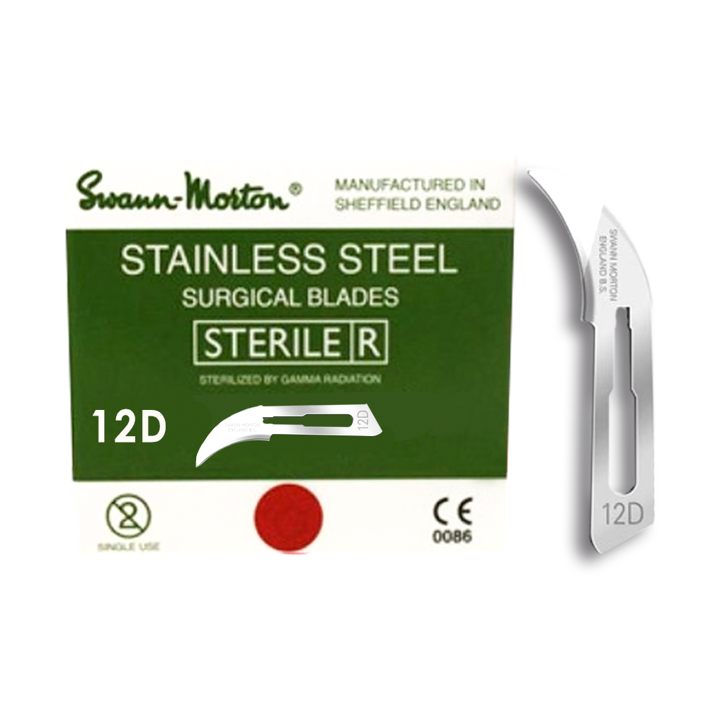 No. 12D Swann-Morton: Surgical Blade 手術刀片 (for professional use only)